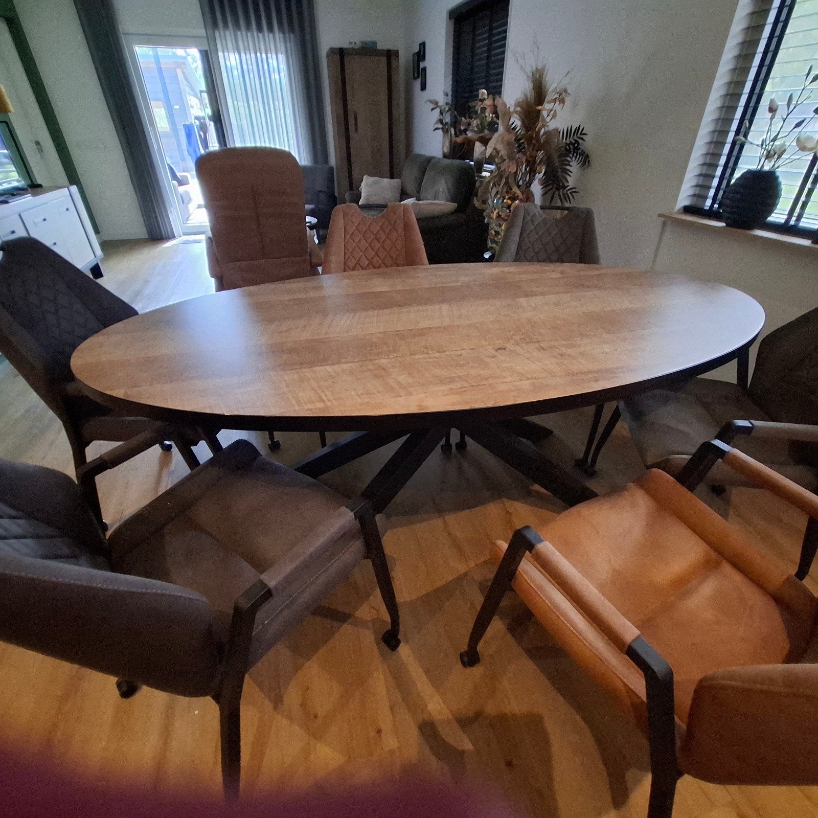 Borneo Haco Eetkamertafel HPL 200x102x77 cm, Ophalen of Verzenden