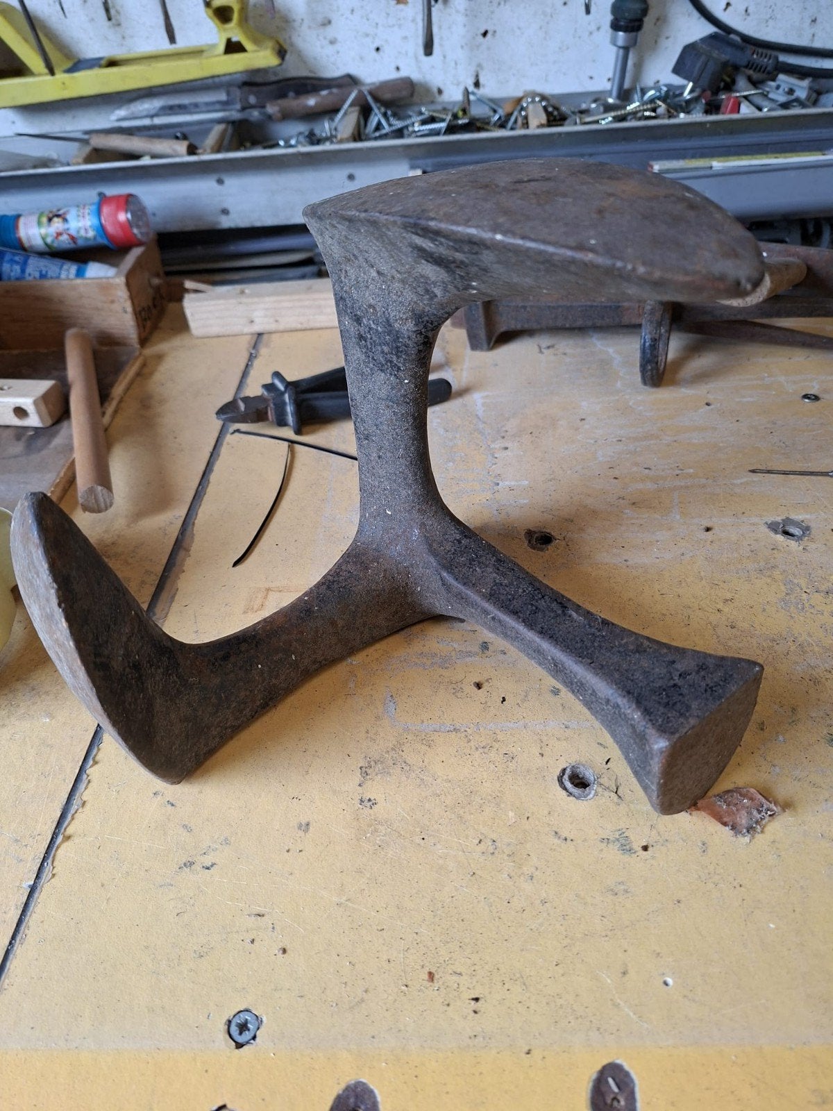 Vintage schoenmakersleest - ijzeren schoenleest, Antiek en Kunst, Antiek | Gereedschap en Instrumenten, Ophalen