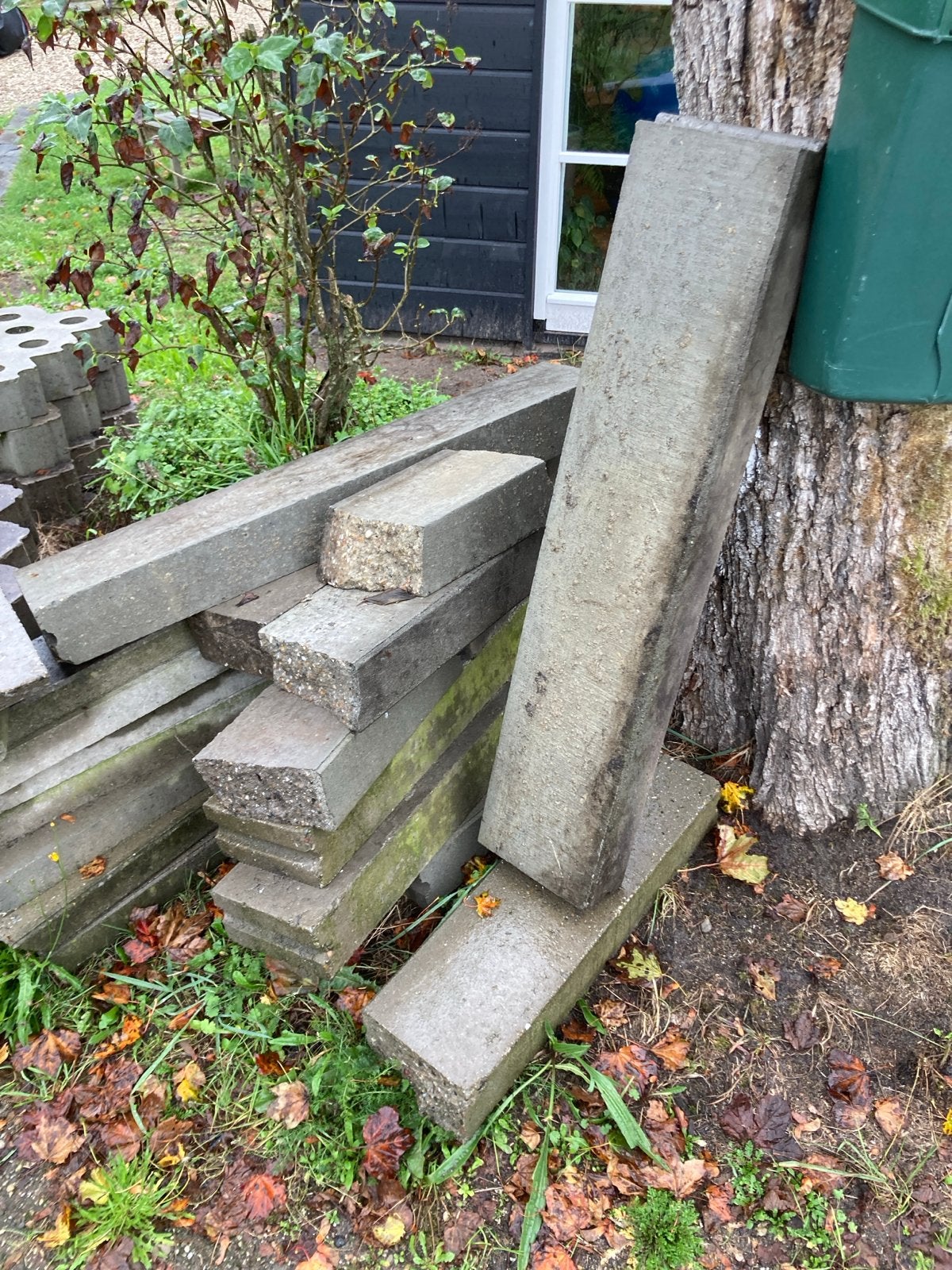7 stoepranden van beton, 100x20x10cm, Ophalen, Gebruikt, Beton, Overige typen