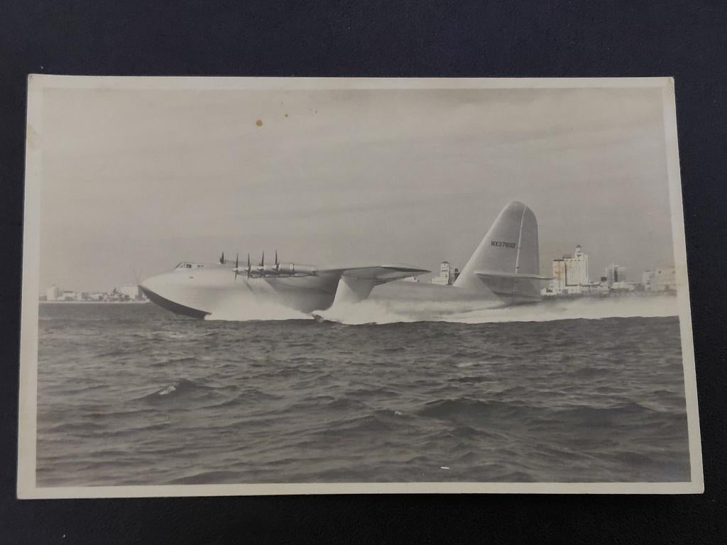 Hughes Flying Boat, ongelopen, fotokaart., Verzenden, Gebruikt, Kaart, Foto of Prent