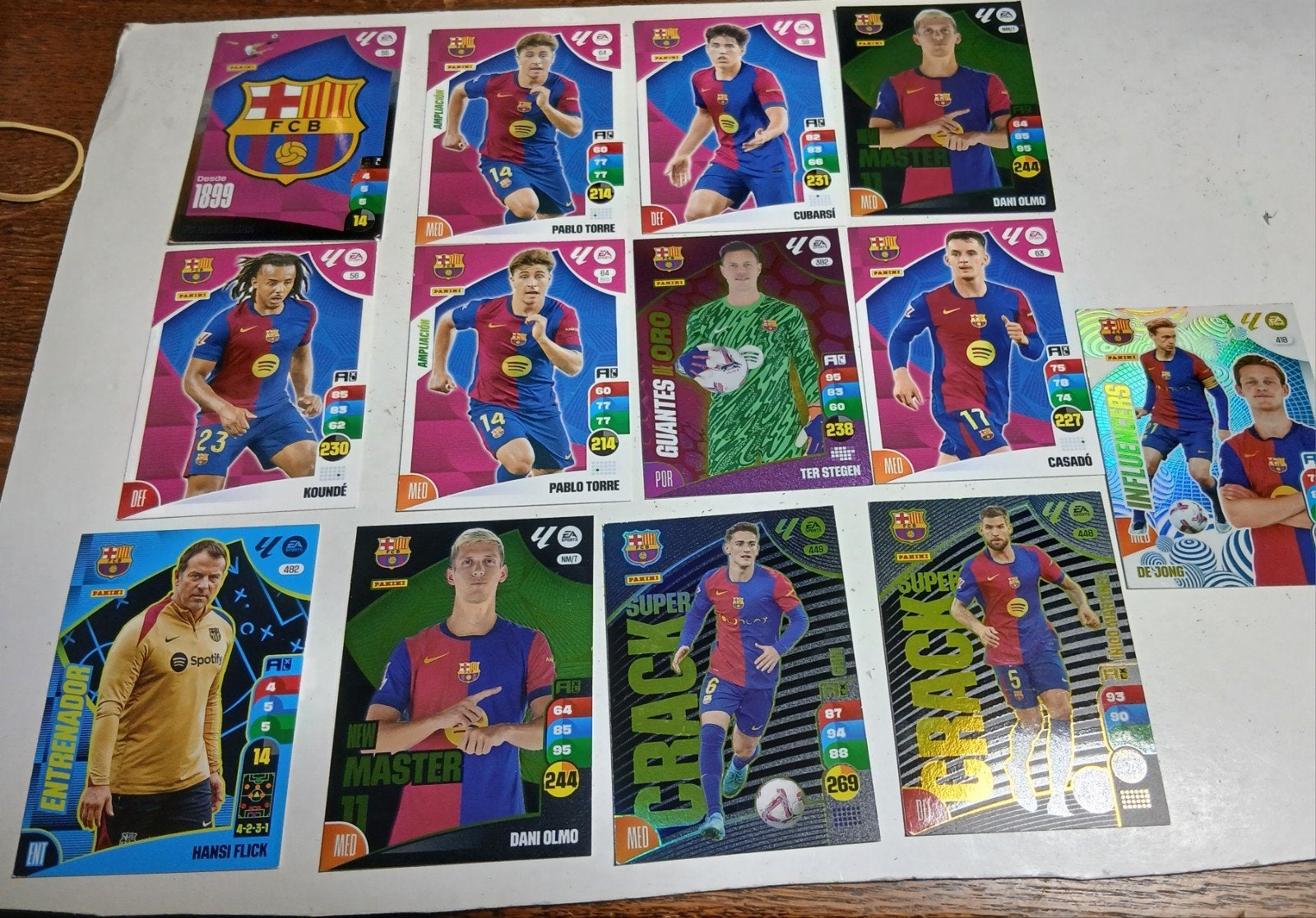 Voetbalkaartjes FC Barcelona Panini Adrenalyn XL 2024, Ophalen of Verzenden, Gebruikt, Buitenlandse clubs, Spelerskaart