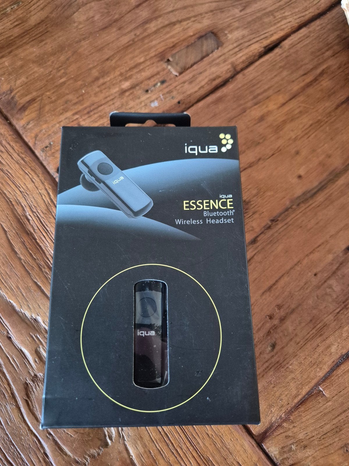 Iqua Essence Bluetooth Wireless Headset. Zwart. Nieuw, Verzenden, Nieuw, Overige typen