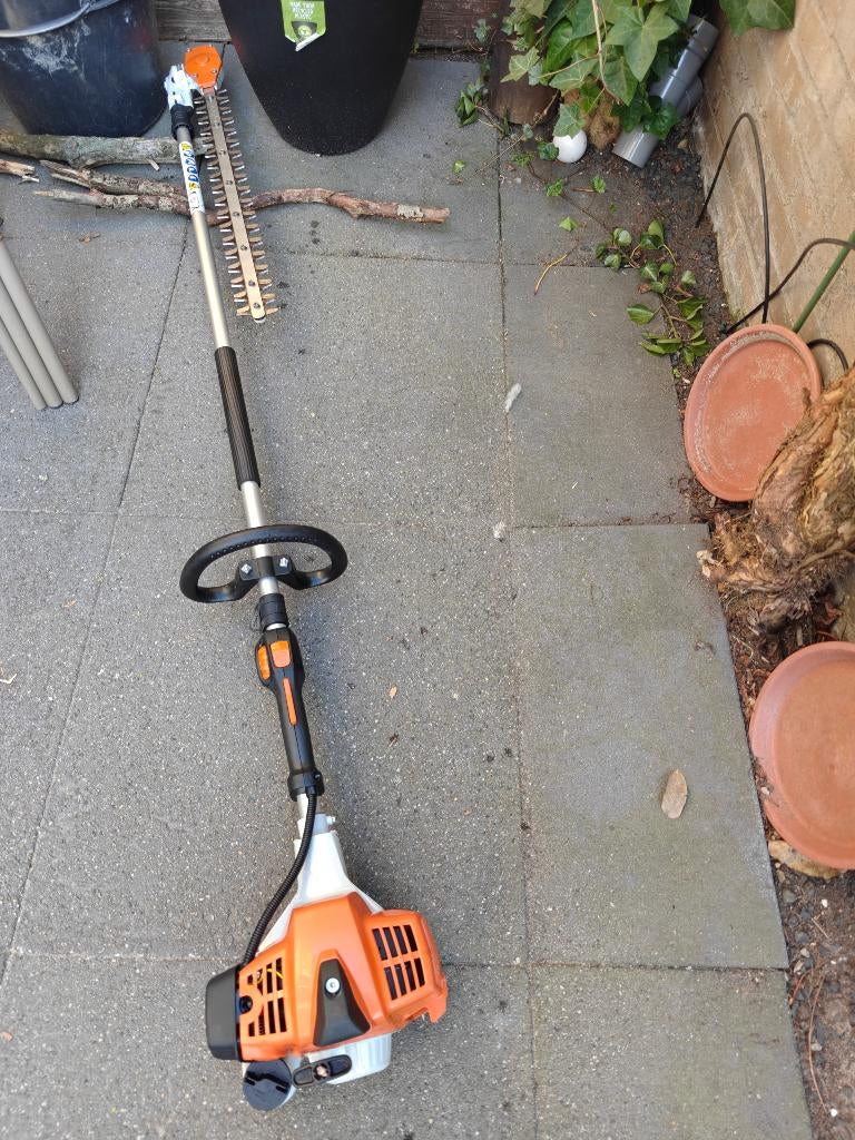 Stihl HL 94 c prof benzine steel heggenschaar ZGAN, Ophalen, Zo goed als nieuw, Benzine