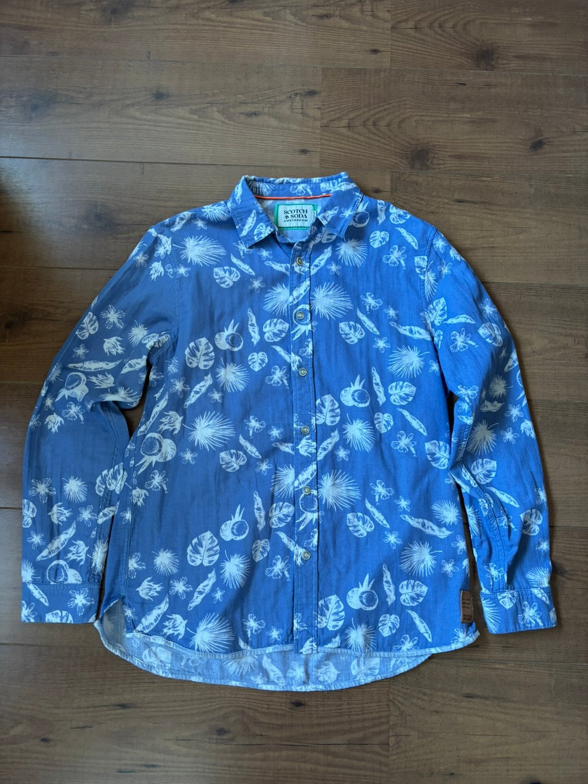 Nieuw scotch en soda blouse mt m, Ophalen of Verzenden, Nieuw, Blauw, Halswijdte 39/40 (M)