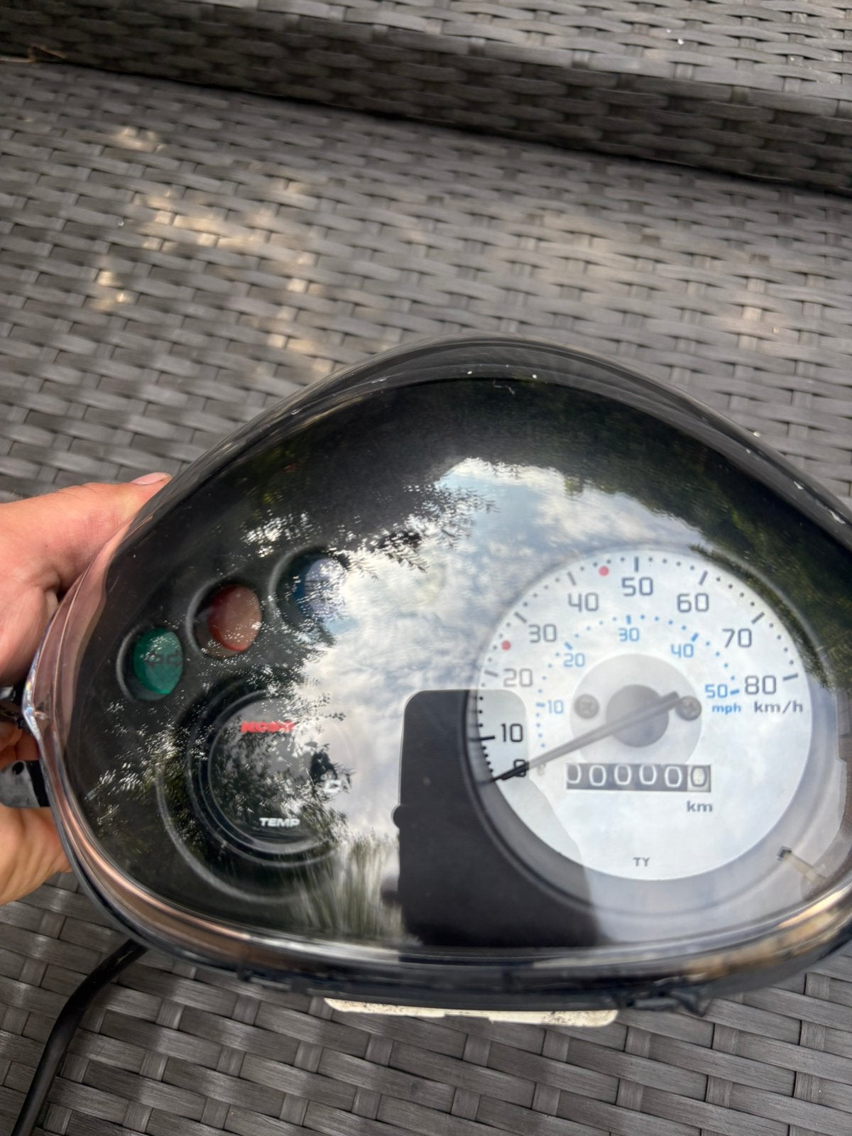 Koplampunit/ kilometerteller met Koso temperatuurmeter NIEUW, Ophalen of Verzenden, Nieuw, Koplamp, Piaggio