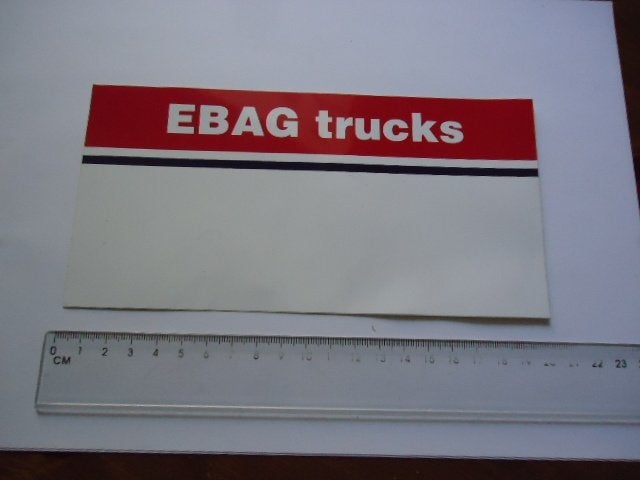 sticker oud EBAG TRUCK daf dealer winterswijk ede v tilburg, Verzenden, Zo goed als nieuw, Bedrijf of Vereniging