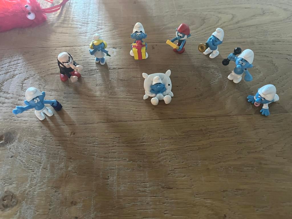 9 smurf figuurtjes, Ophalen of Verzenden, Zo goed als nieuw, Overige Smurfen