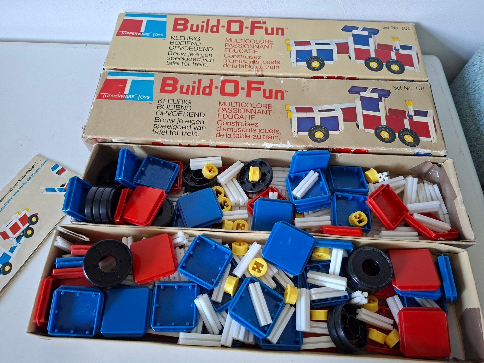 Vintage Tupperware Build-O-Fun Bouwspeelgoed Set (2 dozen), Ophalen of Verzenden, Gebruikt, Overige merken