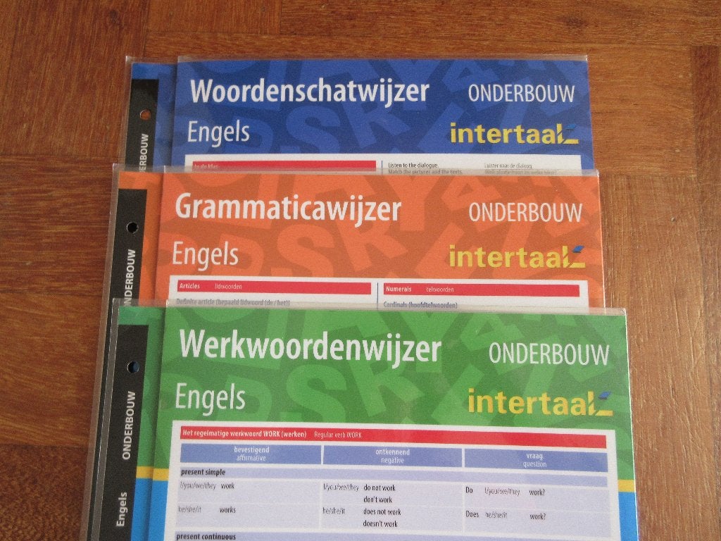 3 x grote kaarten Intertaal ENGELS, Ophalen of Verzenden, Gelezen, Overige niveaus, Engels