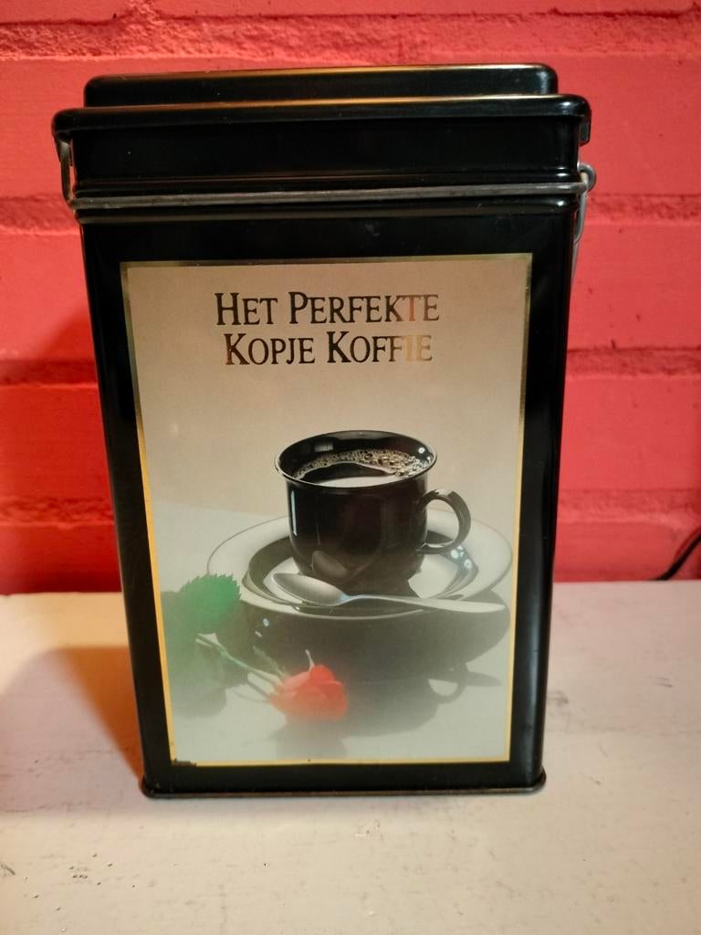 Vintage TIKTAK koffie voorraadbus., Gebruikt, Kunststof, Ophalen of Verzenden, Voorraadpot