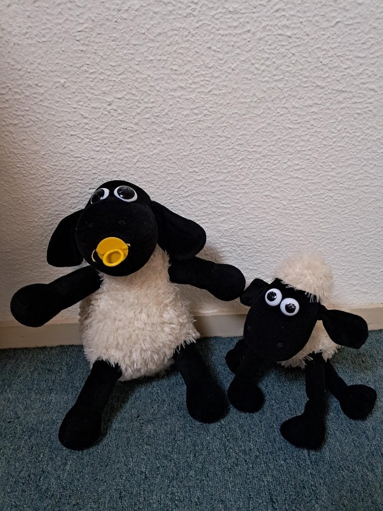 Shaun het Schaap knuffels, Overige typen, Ophalen of Verzenden, Zo goed als nieuw, Wasbaar