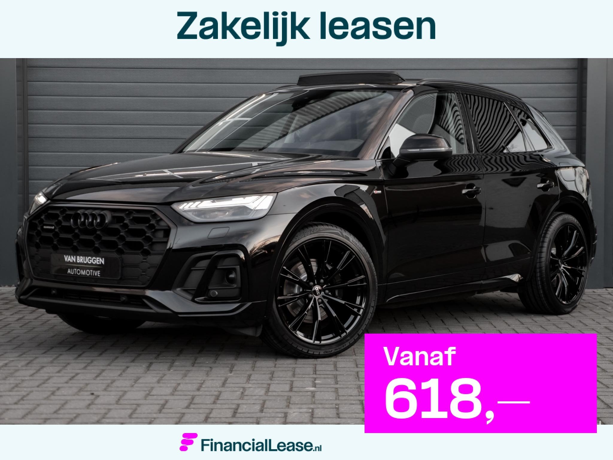 Audi Q5 50 TFSI e S-Line Pano Luchtv Massage B&O 21" BTW, Automaat, 14 kWh, Gebruikt, 4 cilinders