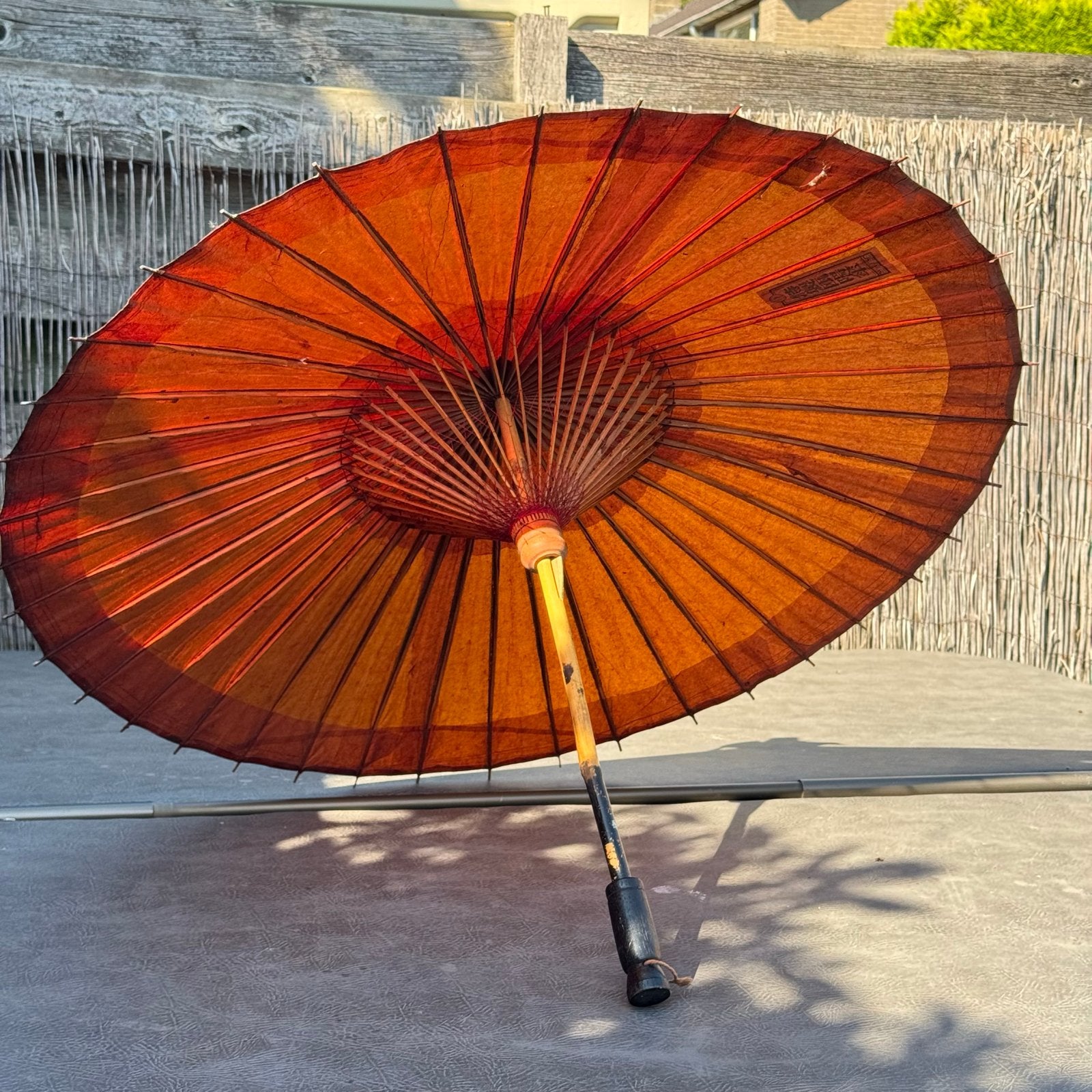 Japanse handparasol van hoge kwaliteit met tekenmerken, Ophalen of Verzenden