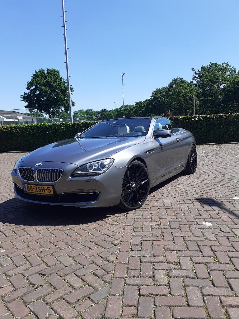 BMW 650I Cabrio 4.4 300KW nieuwstaat 2e eigenaar NL auto, Auto's, BMW, Automaat, Achterwielaandrijving, Cabriolet, 120 €/maand