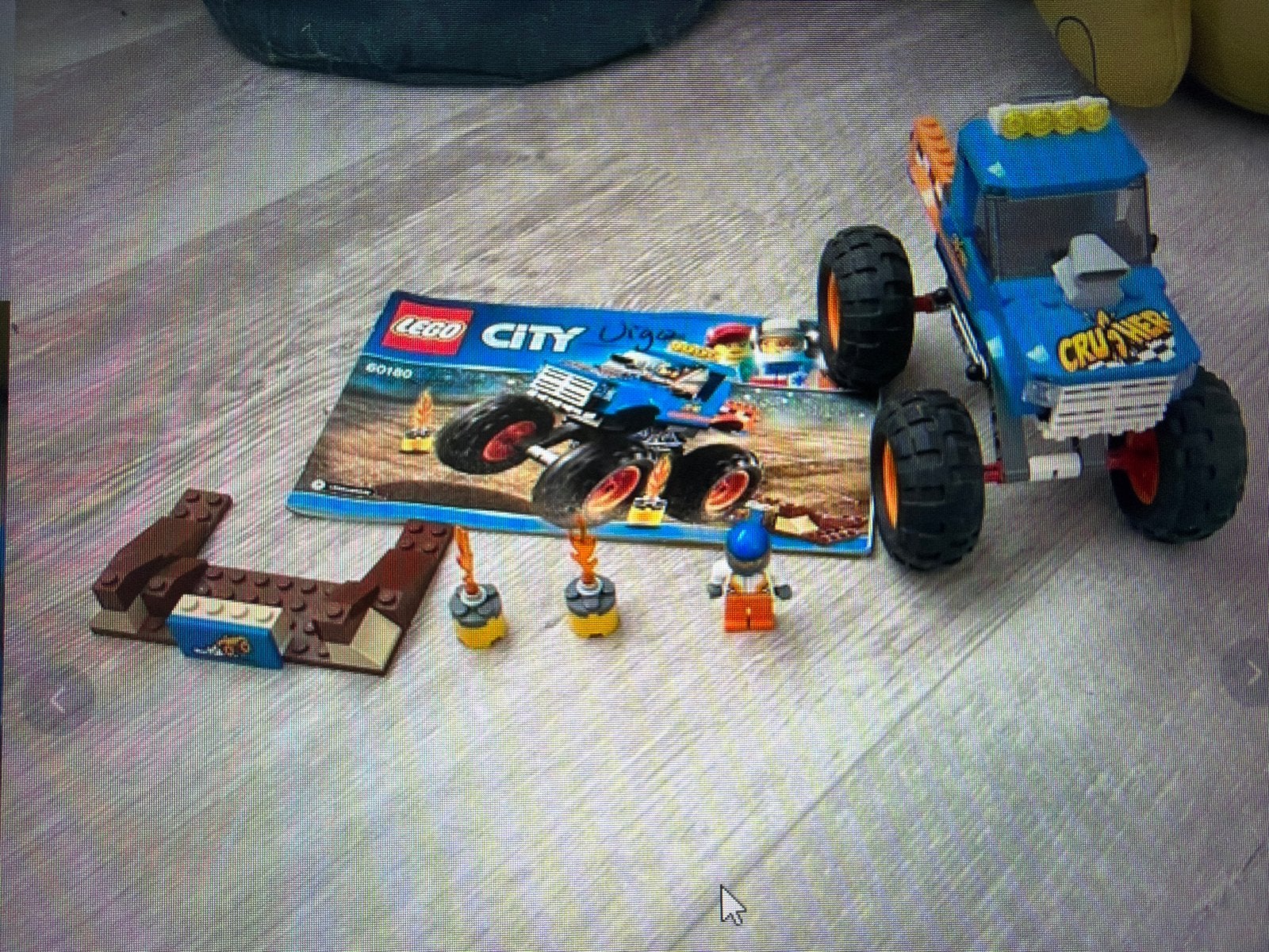 LEGO City Monstertruck 60180 met handleiding, City, Lego, Ophalen of Verzenden, Zo goed als nieuw