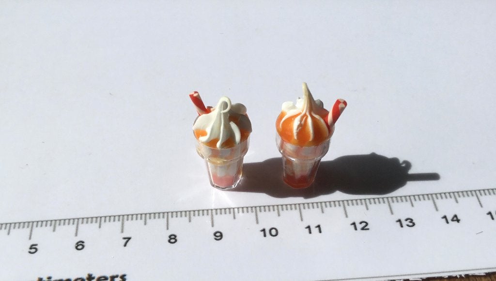 Poppenhuis miniaturen sinaasappel sorbets 43, Ophalen of Verzenden, Nieuw, Poppenhuis