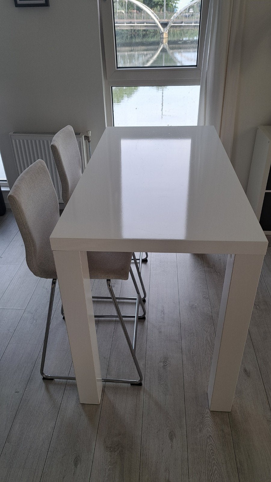 Ikea Toresund bartafel met 2 Volfgang barkrukken, Ophalen, Gebruikt, 100 tot 150 cm, 50 tot 100 cm