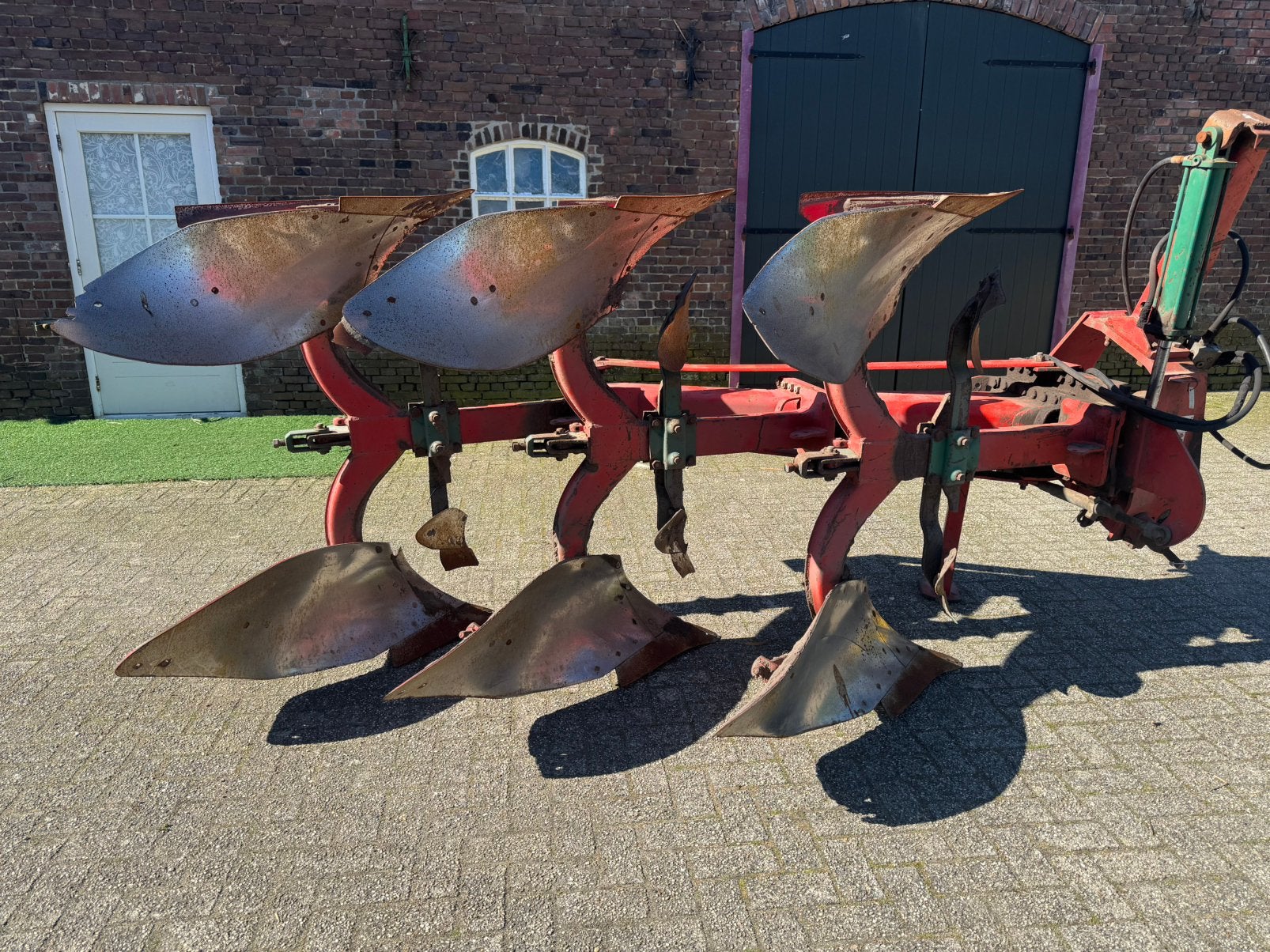 schijveneg schijven eg egg schijfeg ploeg wentelploeg, Ophalen, Akkerbouw, Grondbewerking
