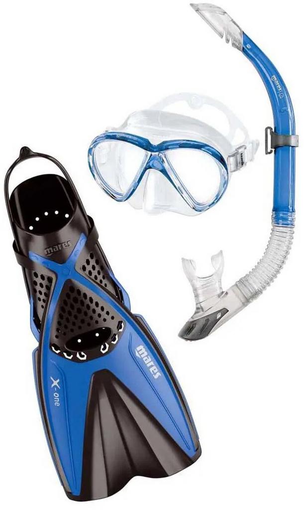 Mares duikbril snorkel set X-one Marea L/XL, Mares, Rapallo Italië, Nieuw, Ophalen of Verzenden