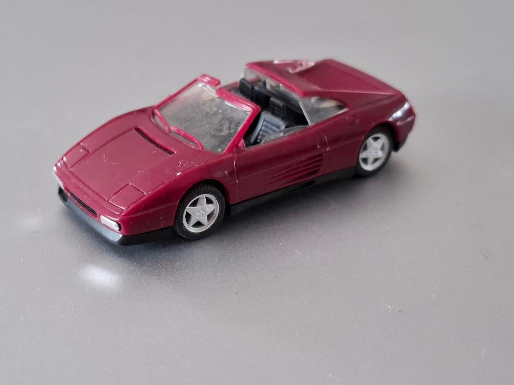 1:87 Ferrari 348 ts donkerrood Herpa € 4, Verzenden, Zo goed als nieuw, Auto, Herpa