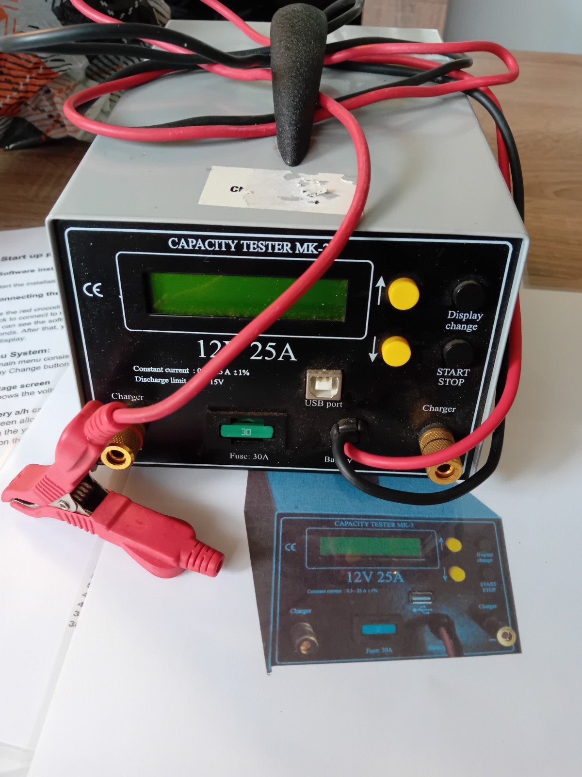 Capaciteitstester MK-2 12V 25A voor accu's, Doe-het-zelf en Verbouw, Ophalen, Gebruikt