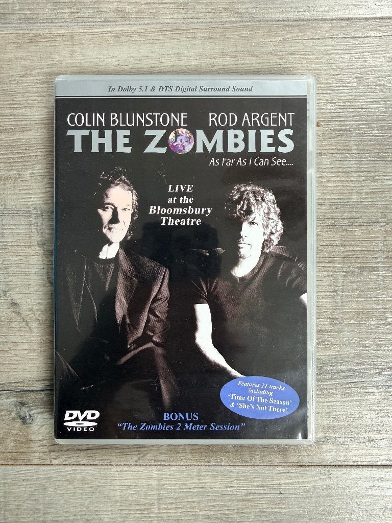 DVD The Zombies live at bloomsbury Theatre, Alle leeftijden, Ophalen of Verzenden, Zo goed als nieuw