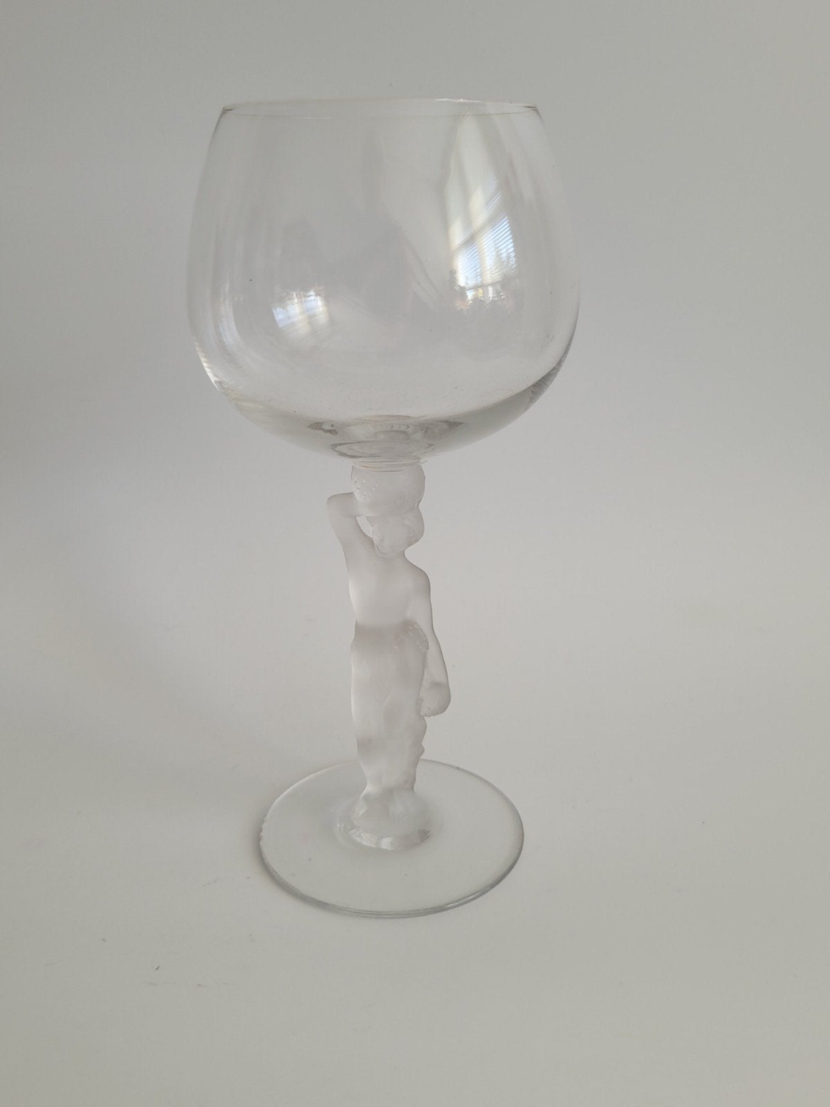 izgs vintage oud glas met aparte voet, Ophalen of Verzenden, Zo goed als nieuw, Overige typen