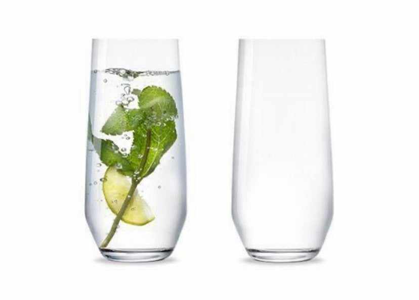 Villeroy & Boch Vivo 4 longdrinkglazen - kristalglas set €18, Ophalen, Zo goed als nieuw, Frisdrankglas