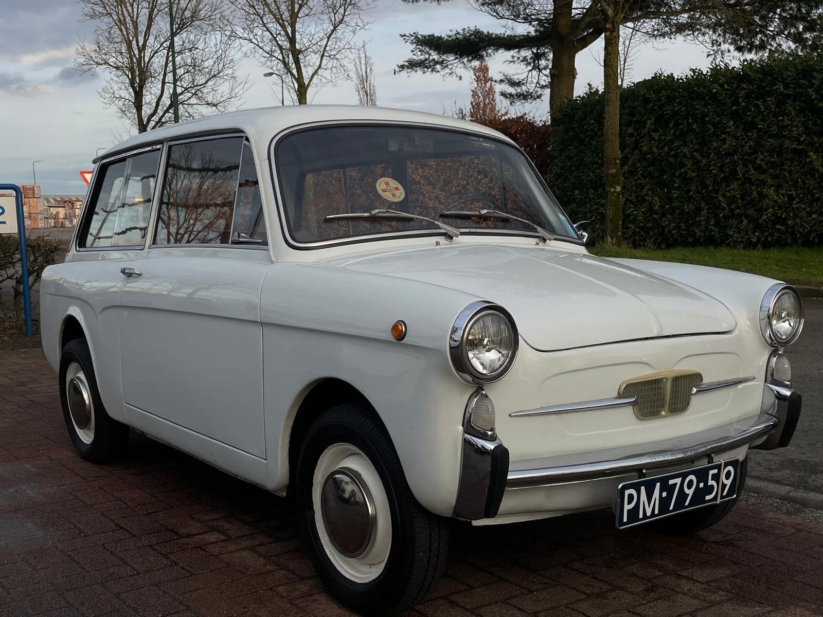 Autobianchi BIANCHINA PANORAMICA 120 B Italiaanse klassieker, Auto's, Gebruikt, Wit, Bedrijf, Geïmporteerd