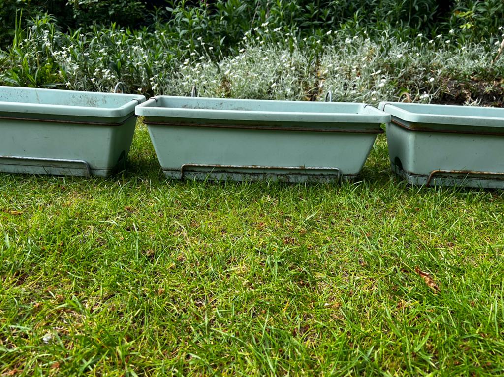 Elho balkonbakken plantenbakken, Tuin en Terras, Bloembakken en Plantenbakken, Kunststof, Gebruikt, Minder dan 30 cm, Minder dan 60 cm