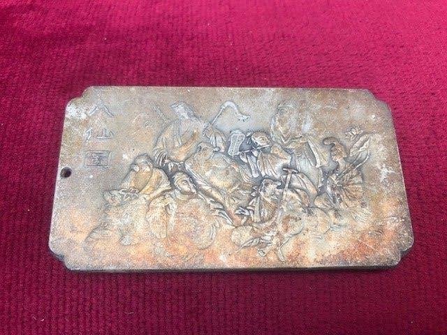 verfijnde Chinese plaquette (1), Antiek en Kunst, Ophalen of Verzenden