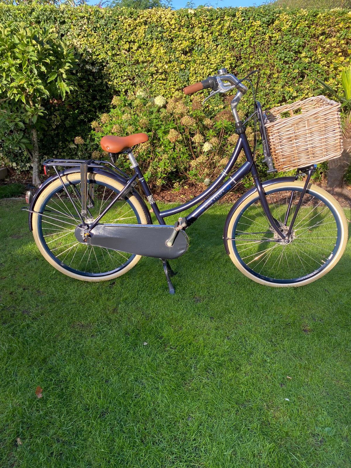 Mooie Cortina fiets met mand, nieuwe banden, Ophalen, Gebruikt, Overige merken, Versnellingen