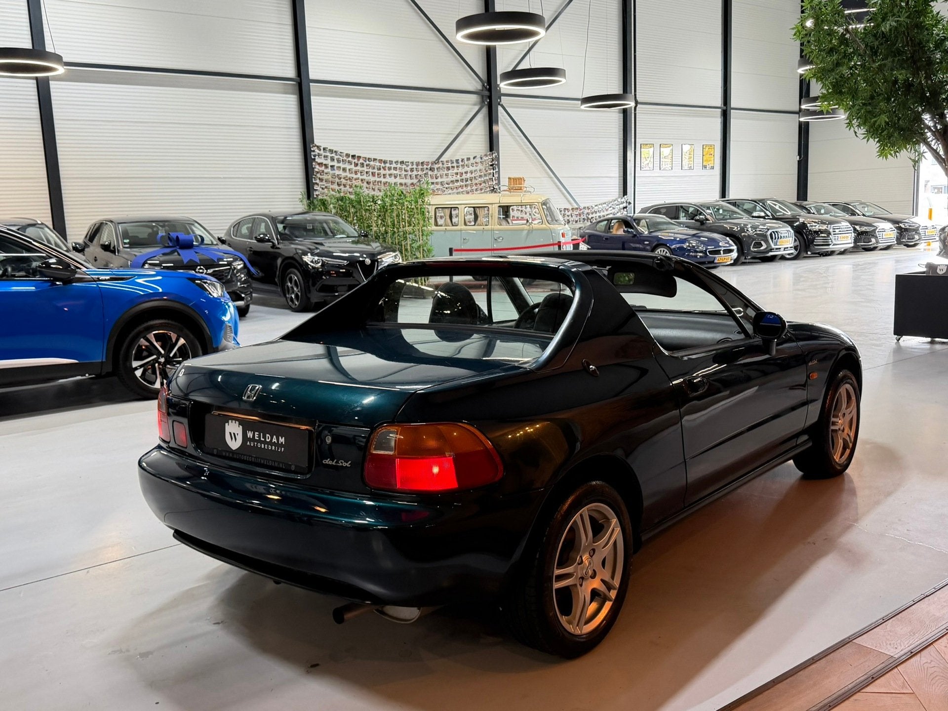 Honda CRX 1.6 ESi|1996|Nieuwe APK|Dealer onderhouden|Cabrio|, Auto's, 1005 kg, Zwart, 4 cilinders, Cabriolet