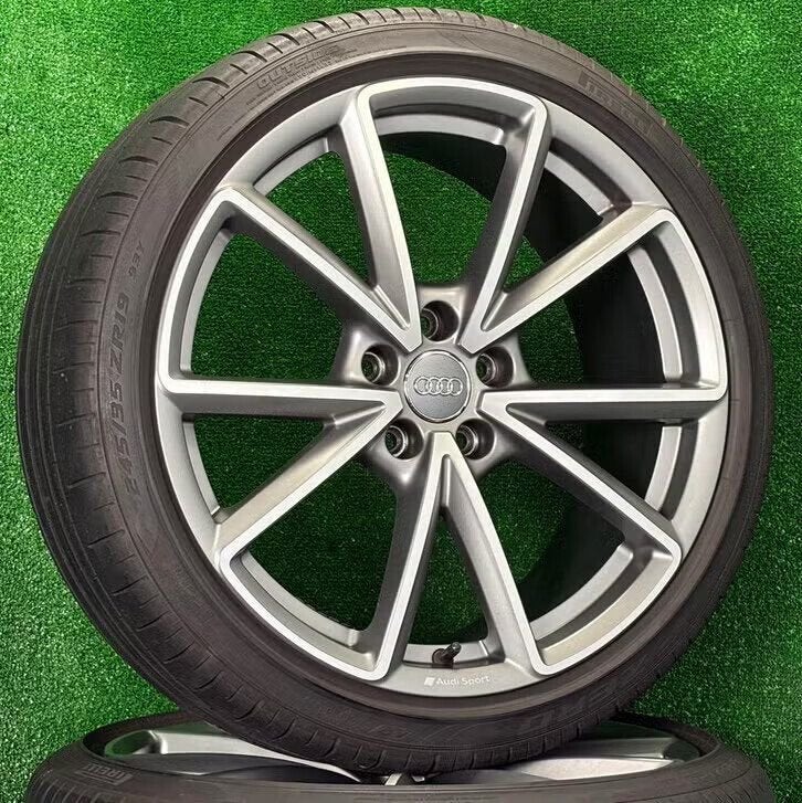 Originele 19 inch Audi Sport velgen met banden A4 S4 B8 B9, Auto-onderdelen, Banden en Velgen, 19 inch, Audi, Banden en Velgen