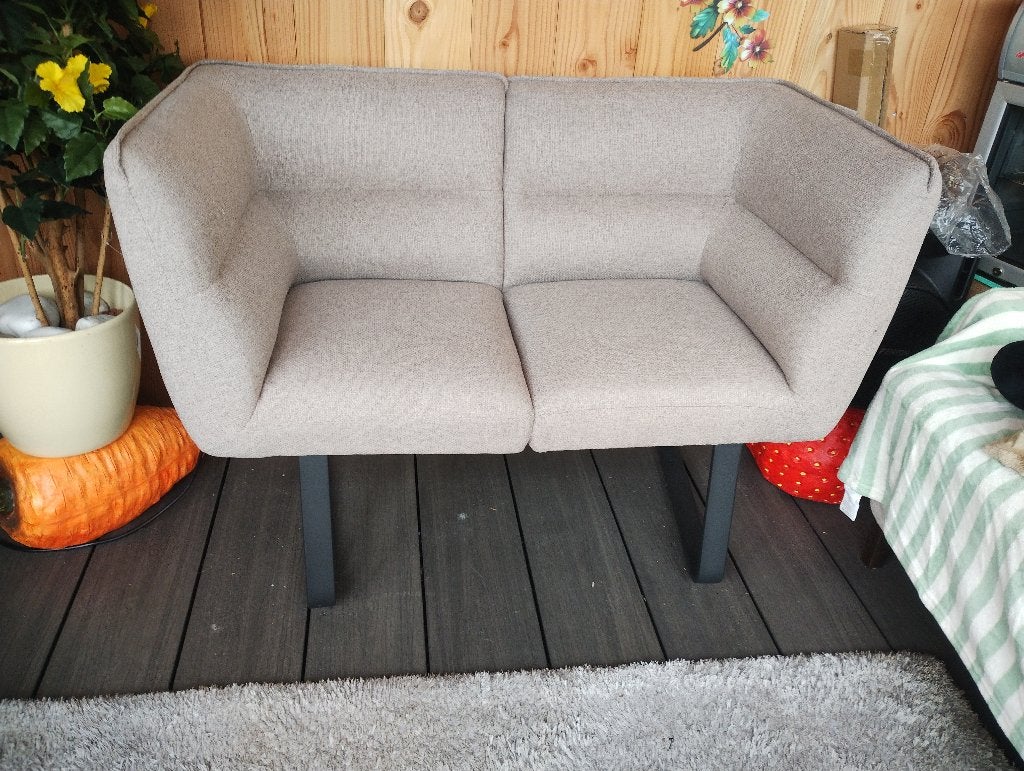 3 x 2 persoons bankje zithoogte 50cm breed 122cm diepte 6cm, Ophalen, 75 tot 100 cm, Minder dan 150 cm, Nieuw
