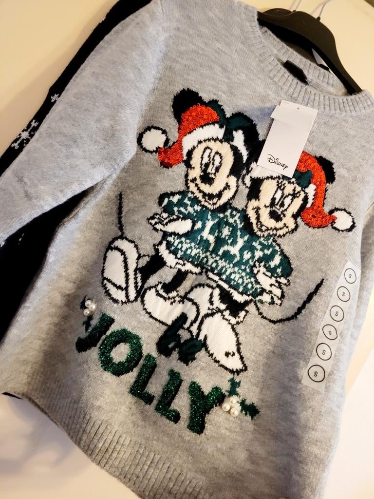 Disney Mickey Minnie Kersttrui - Nieuw met kaartjes, Disney, Maat 42/44 (L), Nieuw, Ophalen of Verzenden