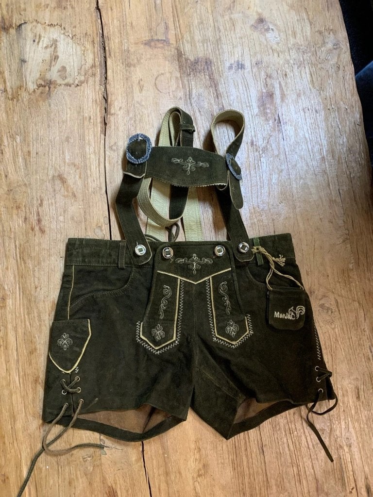Dames Lederhosen maat 40, Kleding | Dames, Broeken en Pantalons, Bruin, Maat 42/44 (L), Djt@dejuistetoon.eu, Ophalen of Verzenden