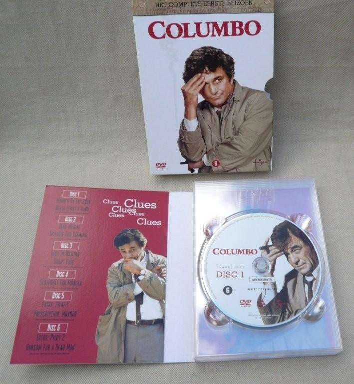 DVD box Columbo (1e seizoen 6 DVD’s)   , Ophalen of Verzenden, Gebruikt, Overige genres