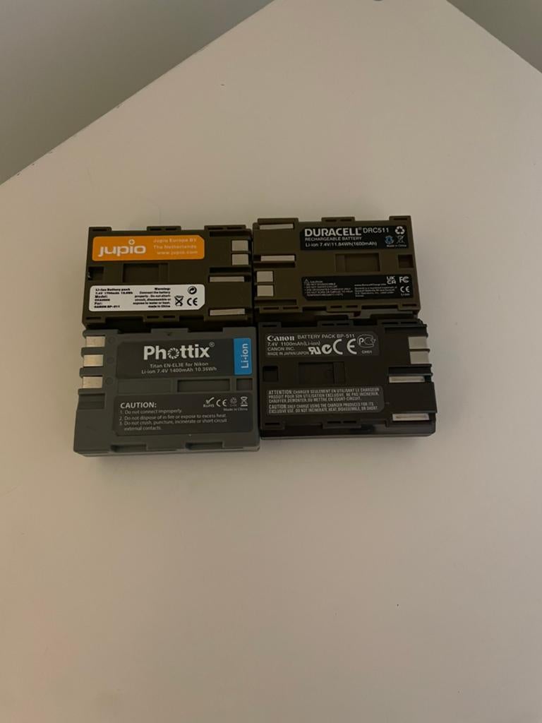 Canon BP-511 / BP-511A batterij – Origineel & compatible, Ophalen of Verzenden