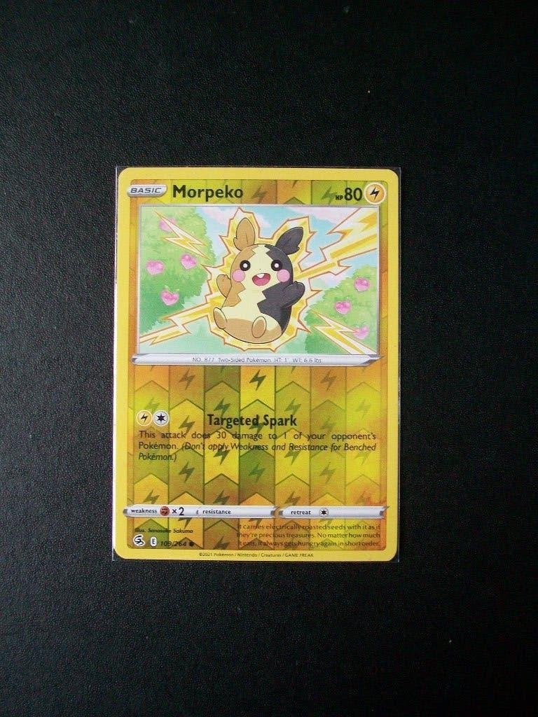 3503: Nieuwe Pokemon Kaart holofoil MORPEKO hp 80 (109/264), Verzenden, Nieuw, Losse kaart, Foil