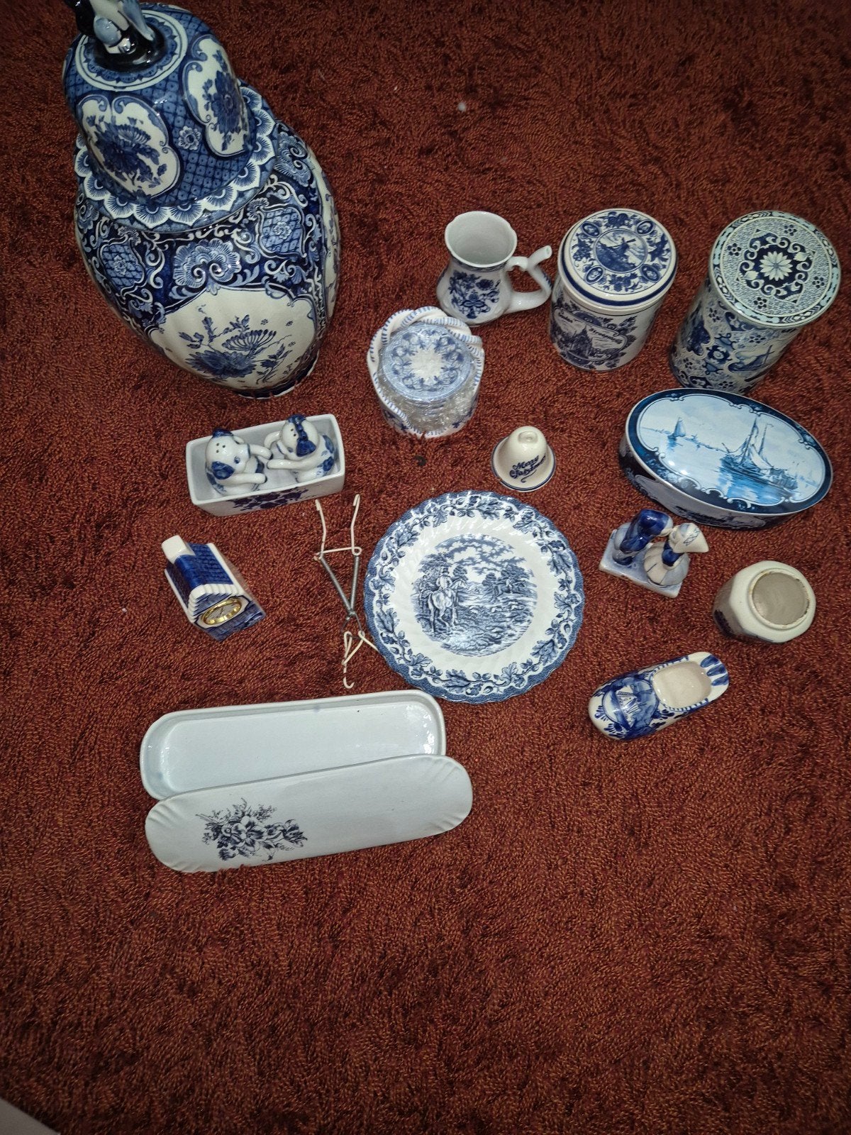 Diverse Delfsblauwe decoratie - per stuk of als koop, Ophalen