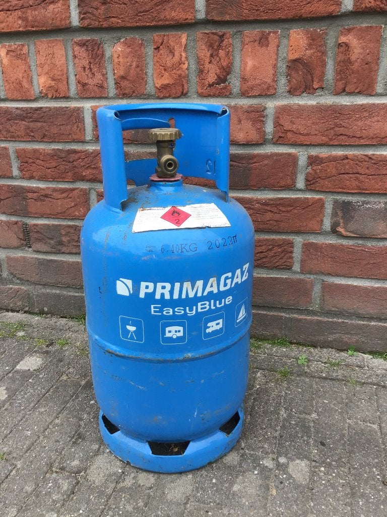 Lege Butaan gasfles 6,4 kg Primagaz, Caravans en Kamperen, Ophalen, Gebruikt