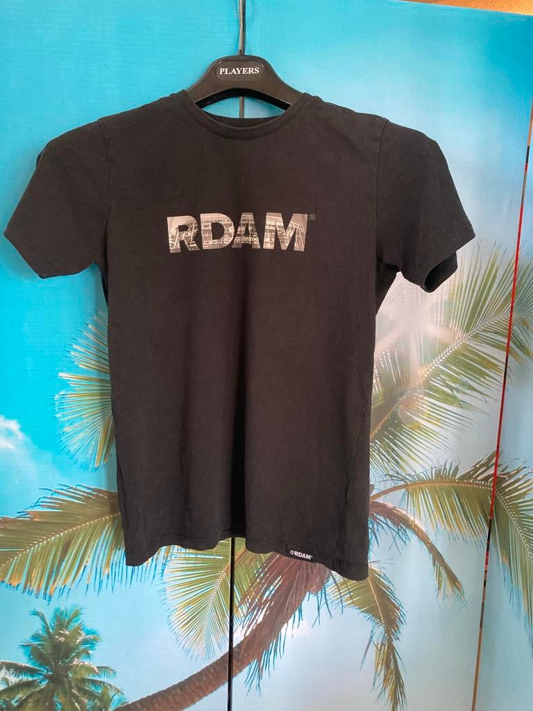 Zwart Rdam T-shirt met Feyenoord print - Maat 152-164, Ophalen of Verzenden, Gebruikt, Jongen of Meisje, Shirt of Longsleeve