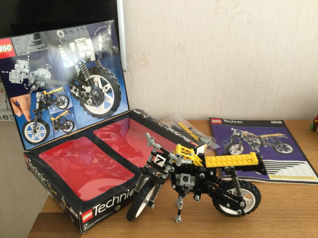 Lego Technic Motorfiets 8838 + doos, Ophalen, Gebruikt, Lego, Complete set