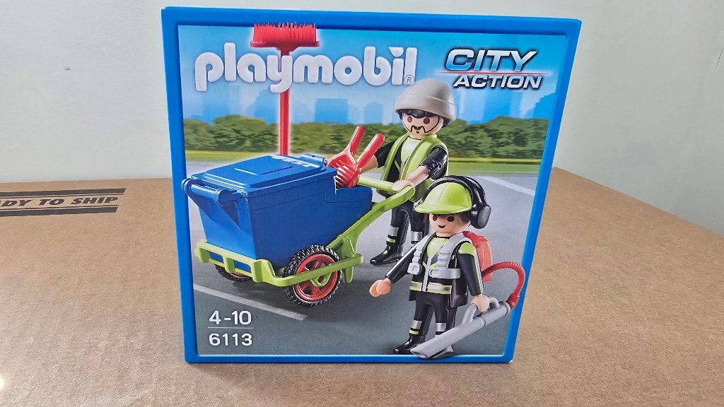 Playmobil 6113 City Action stadsreinigers nieuw in doos, Complete set, Nieuw, Ophalen of Verzenden, City action