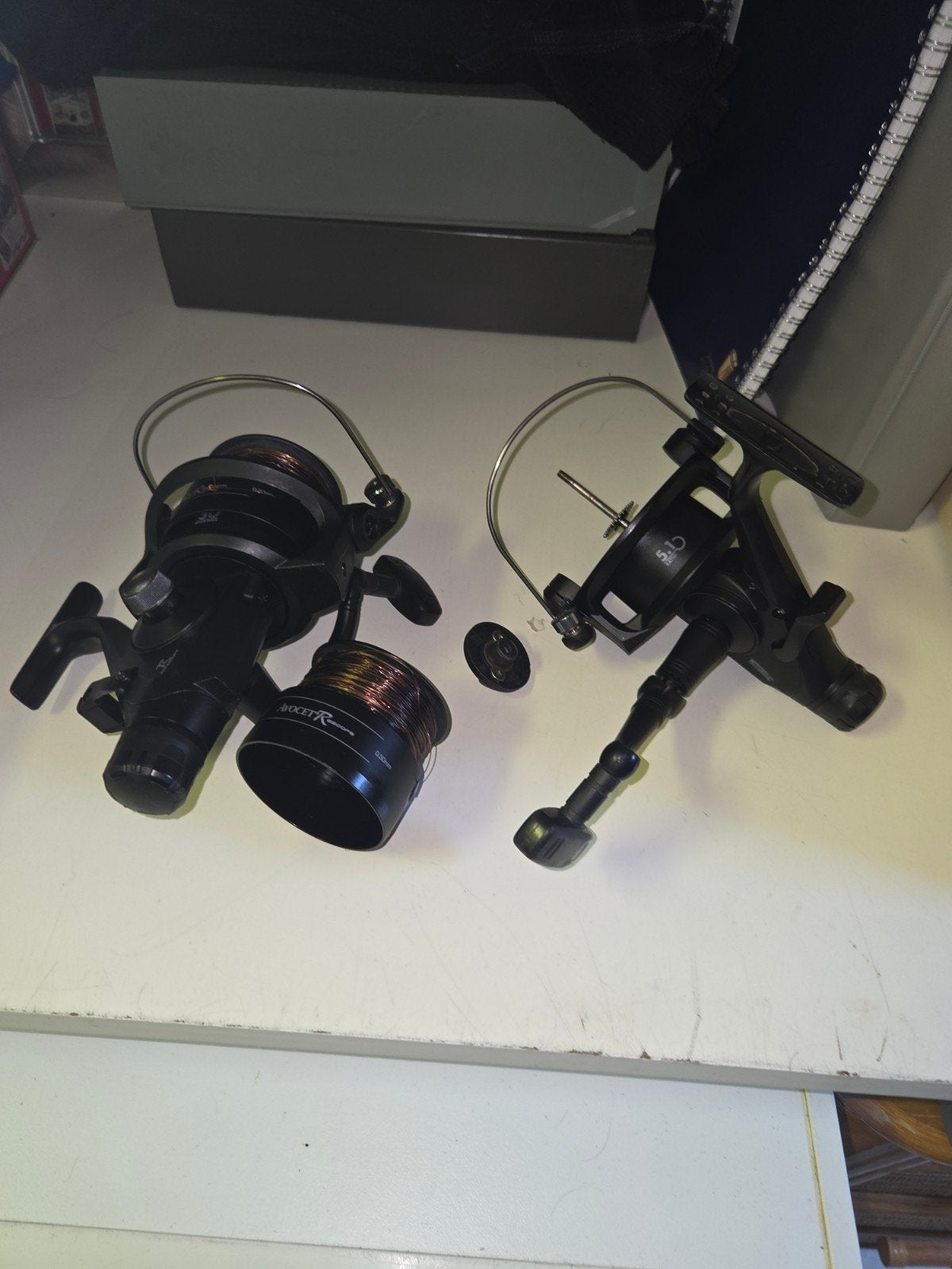 Set van 2 Mitchell Avocet R 5000 FD Molens, Ophalen of Verzenden, Gebruikt, Molen