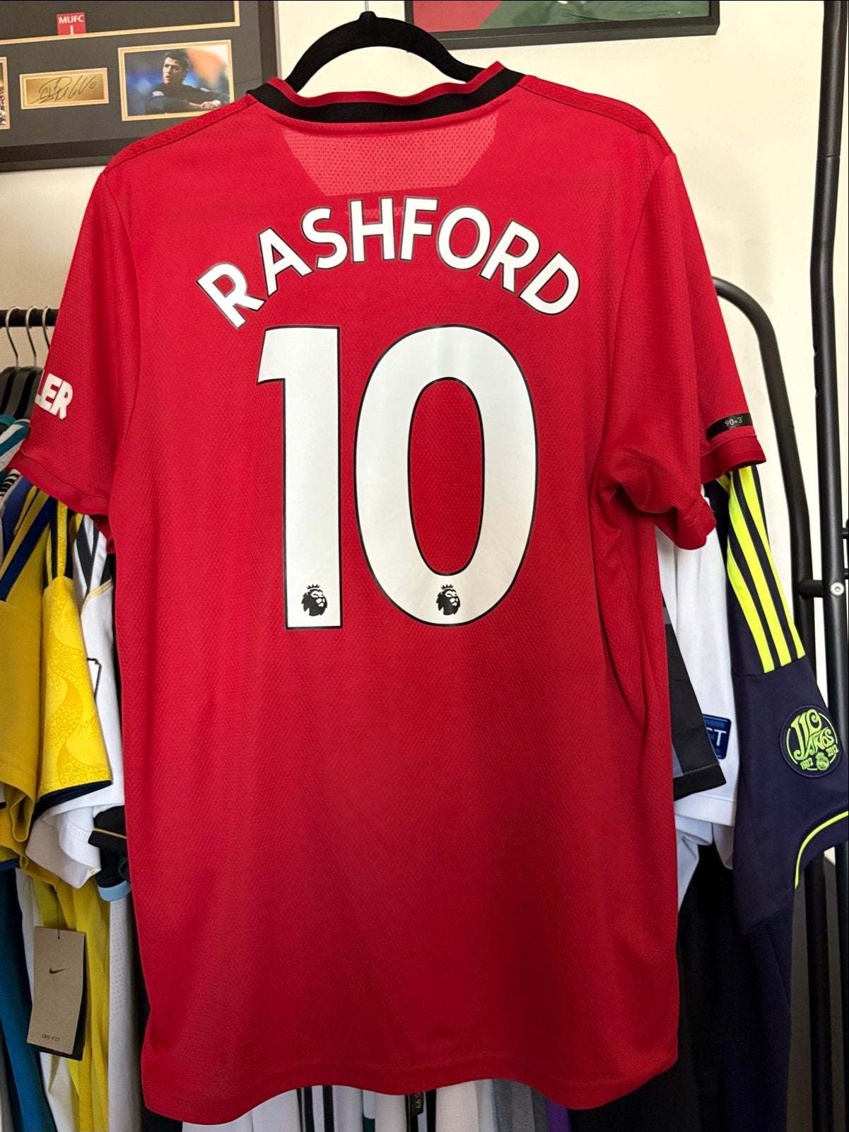 Rashford Man United thuisshirt 2019-2020 - Maat L, Sport en Fitness, Maat L, Ophalen of Verzenden, Gebruikt, Shirt