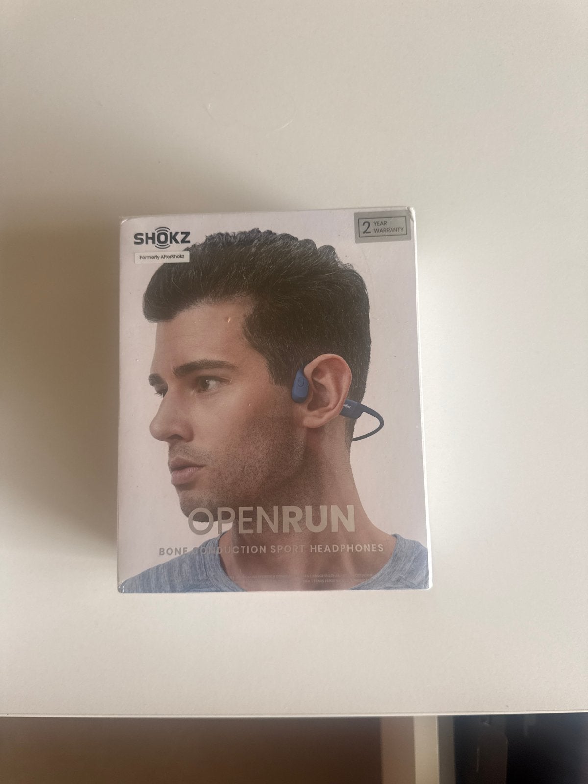 Shokz OpenRun Bone Conduction Sport Hoofdtelefoon Blauw, Audio, Tv en Foto, Koptelefoons, Bluetooth, Bone conduction, Nieuw, Ophalen of Verzenden