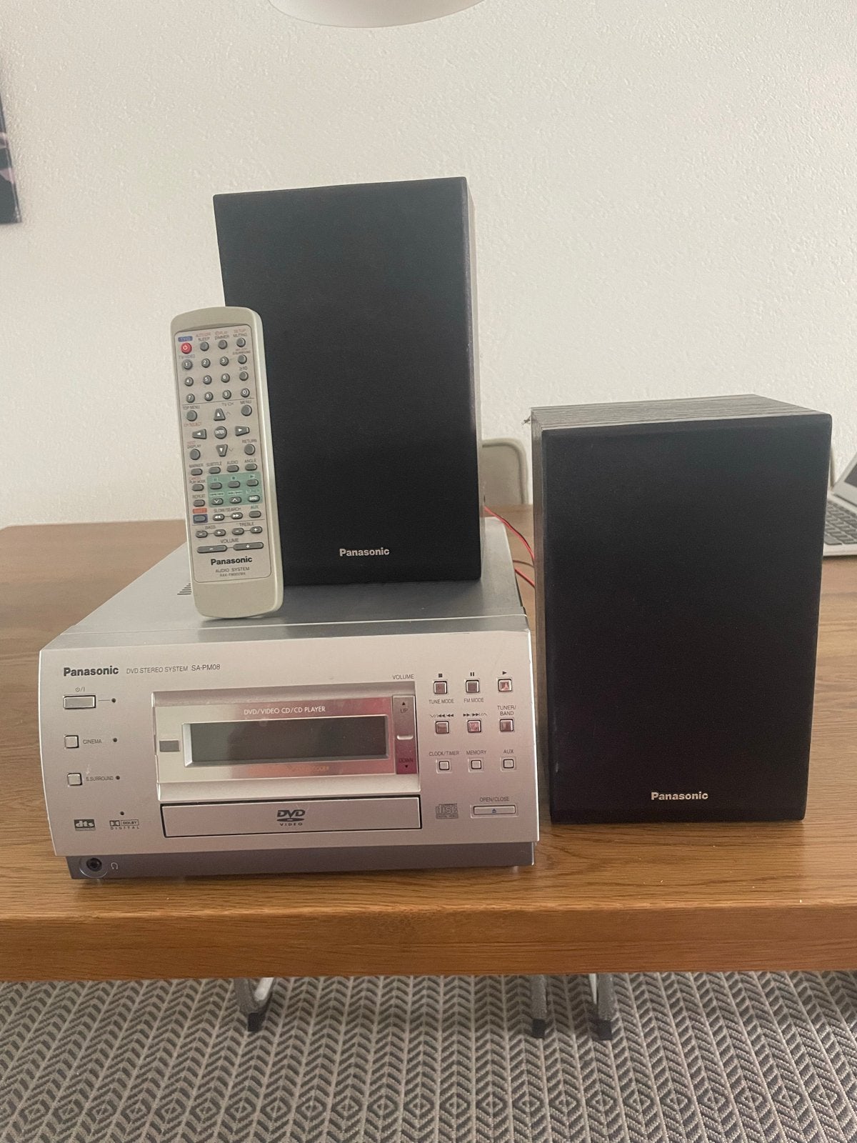 Panasonic DVD Stereo Systeem SA-PM8 met boxen en afstandsbed, Panasonic, Ophalen of Verzenden, Dvd-speler, Gebruikt