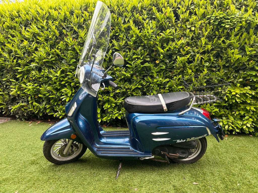 NOG MEER PRIJSVERLAGING! Turbho Retro Bellissimo 50 Scooter, Ophalen of Verzenden, Zo goed als nieuw, Benzine, Overige merken